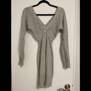 Preowned Bebe sweater dress in grey